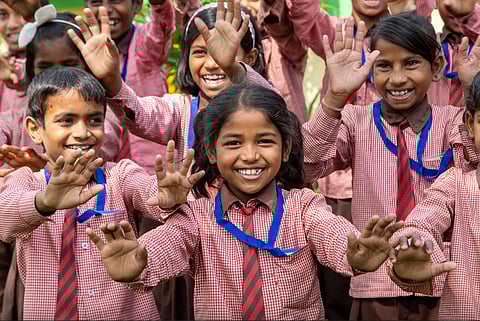 प्राथमिक स्कूलों के बच्चे