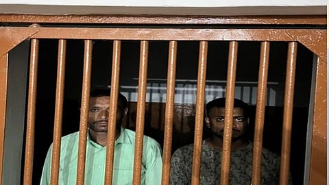 पुलिस द्वारा गिरफ्तार किये गए दो आरोपी