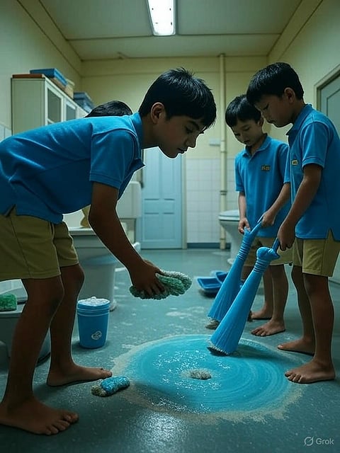 सोशल मीडिया पर वायरल हुए इस ऑडियो में आईएएस अधिकारी डॉ. वी.एस. अलुगु वर्शिनी को सामाजिक कल्याण के आवासीय स्कूलों के प्रिंसिपलों को यह निर्देश देते सुना गया कि वे छात्रों को टॉयलेट साफ करने और हॉस्टल के कमरे की सफाई जैसे कामों में शामिल करें।