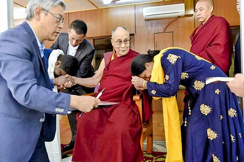 धर्मशाला में हुई दलाई लामा से आध्यात्मिक भेंट