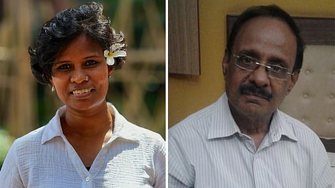 Poet Jacinta Kerketta and educationist Professor Prabhashankar Premi