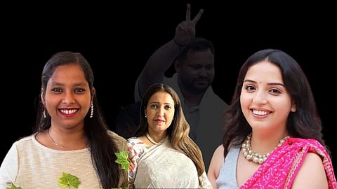 Three spokespersons of the same party (RJD), Sarika Paswan, Kanchana Yadav and Priyanka Bharti, accused BJP and TV channels of suppressing the voice of the Bahujans.
