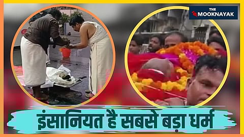 दो मुस्लिम युवाओं ने अपने धर्म की दीवारों से ऊपर उठकर अंतिम संस्कार जैसी संवेदनशील रस्म को हिंदू परंपरा के अनुसार निभाकर साबित कर दिया कि इंसानियत सबसे बड़ा धर्म है।