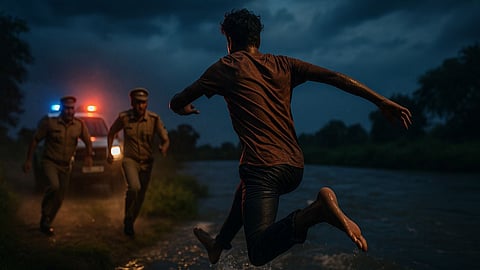 A Dalit teenager jumped into a river in Kannauj, Uttar Pradesh, fearing the UP police who had come to arrest his brother.