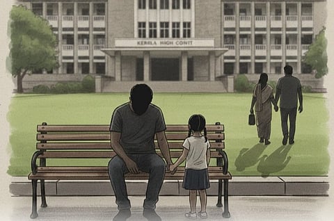 पत्नी और उसके प्रेमी ने बच्ची के जन्म प्रमाण पत्र में पति का नाम हटाकर प्रेमी का नाम दर्ज करने की मांग की।