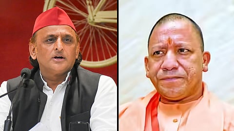 Akhilesh Yadav And Yogi Adityanath.