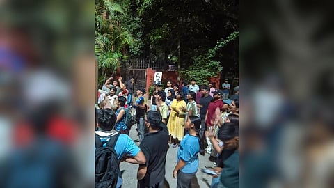 Dr BR Ambedkar portrait JNU