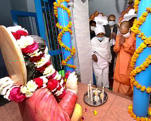 CM paid a visit to the Sant Ravidas Mandir in 2021