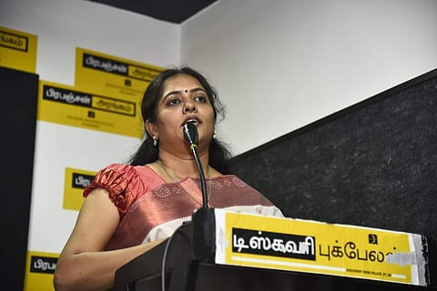 Sneha is a lawyer and atheist totally opposed to caste and religion.