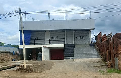 Tribal and Kuki Land have been written on the shutters of hundreds of shops in Churachandpur district.