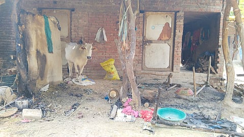 Many houses stood desolate, their occupants forced to flee, leaving their assets behind.