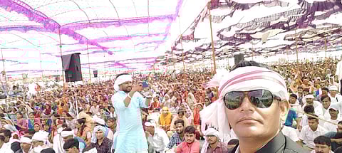 Thousands of people gathered at Genji Ghata on Sunday at the launching of the new party.