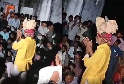 Dalit Bhajan Singer Forced into Public Apology with Shoes on Head!
