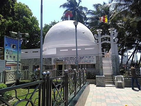 The Chaitya Bhoomi was inaugurated by Meerabai Yashvant Ambedkar, the daughter-in-law of B. R. Ambedkar, on 5 December 1971. Here, the relics of Ambedkar are enshrined.