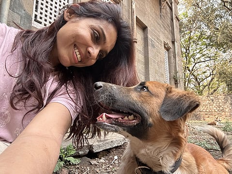 Actress Tarana has adopted 7 community dogs herself and feed hundreds of strays in the locality.