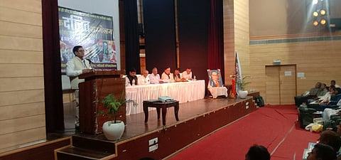 Ashok Bharti addressing the gathering at the event