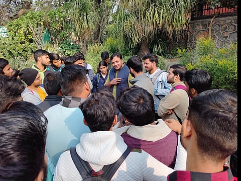 Students Bid an Emotional Adieu to Dr. Yadav on His Last Day at the College