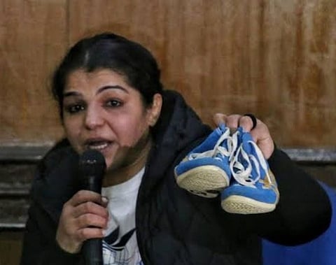 Sakshi placed her wrestling shoes on the table as she declared her retirement from the sport on Thursday.