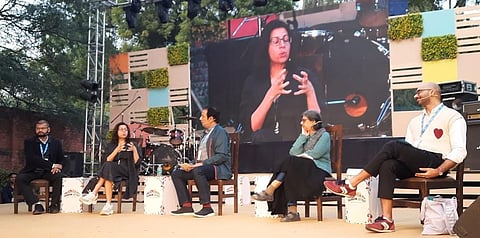 Alankrita at the Rainbow Literature Festival in New Delhi.