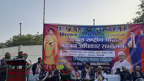 Dalit and Bahujan representatives at Jantar Mantar.