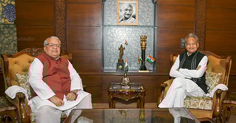 Chief Minister Gehlot met with Governor Karaj Mishra to discuss crucial state matters on Thursday.