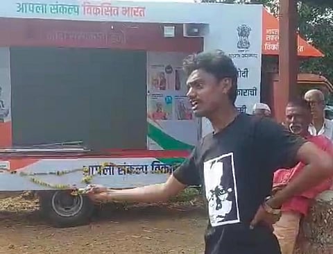 Rajvaibhav, an electrical engineering graduate, has been spearheading the Samvidhan Samvadak campaign across 26 districts of Maharashtra for the past six years.