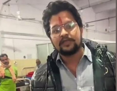 The patient's relative recorded the verbal altercation episode and made it public.