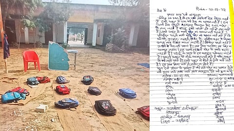 Two letters written by the girl students from Government High School Raitpur have gone viral on social media, where they express concerns about the state of their school.