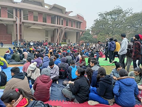 The scholars staged a sit-in protest on January 19 to press in for key reforms aimed at students' welfare.