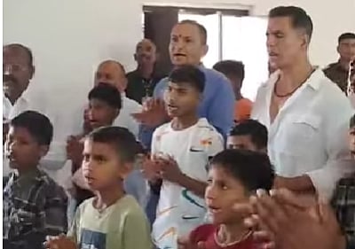 Akshay Kumar's arrival was met with excitement and gratitude, as he spent time engaging with the children, participating in activities, and even joining in the morning prayers.