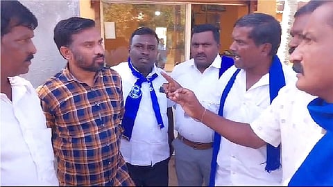 Members of a Dalit organization held a protest march and engaged with Social Welfare department officials to address the discrimination.