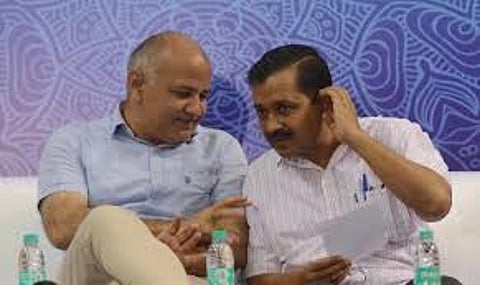 Manish Sisodia and Arvind Kejriwal