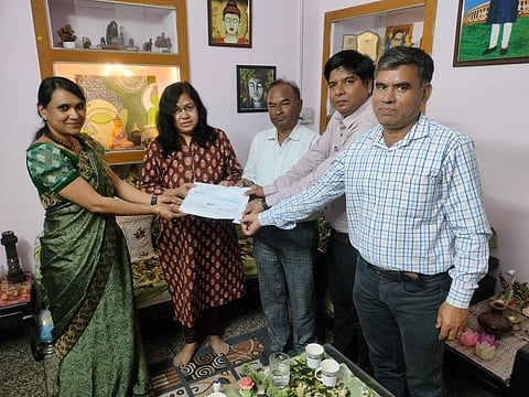 Dr Ambedkar Anusuchit Jati Adhikari Karmchari Association (AJAK) has donated Rs 50,000 to Bairwa as a financial support to fight the ongoing legal case against her.