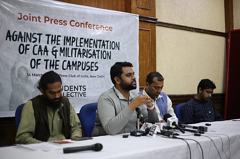 Students Collective Rejects the Implementation of CAA and takes stand on Militarization of Campuses