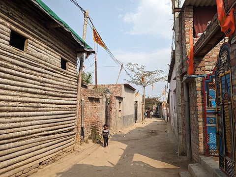 Scene of the refugee colony