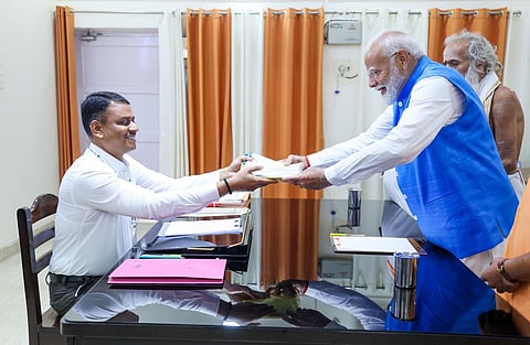 PM Modi filed his nomination papers as a candidate for the Varanasi Lok Sabha seat on May 14.