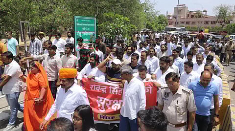 Rajput community vociferously demanded Z Plus security for Ravindra Singh Bhati and issued a stern warning that failure to address their demands would lead to significant agitation.