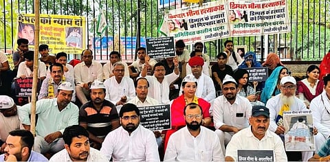 Relatives and social activists are staging a sit-in, demanding justice for the victim.