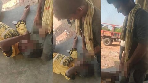 The incident was caught on camera