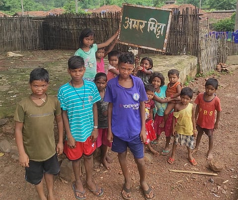 At Amanbhita primary school, classes have been halted for a year leaving 40 Tribal children without education.