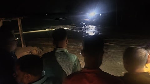On July 3, ADC cum CEO DDMA, Cachar, Yubraj Borthakur, ACS, and officials visited Ghagrapar to address a 20-meter dyke breach caused by the rising River Borak.