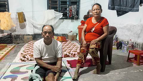 Displaced Couple Living in a Relief Camp in Churachandpur District