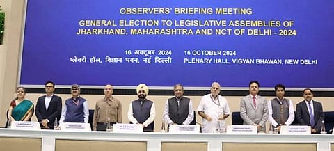 Election Commission Briefs Observers for Jharkhand, Maharashtra Polls