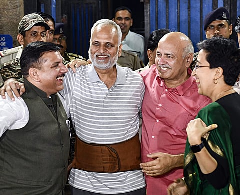 Former AAP Minister Satyendar Jain Granted Bail After 18 Months