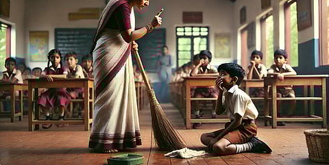 The incident was a deeply traumatic experience for the second-grade student, who faced humiliation in front of the entire class.