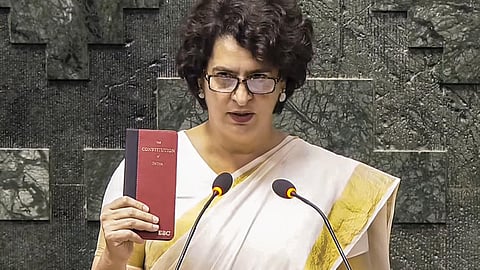 Priyanka Gandhi takes oath as the Lok Sabha MP from Kerala's Wayanad