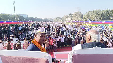 Dalit, OBC, Minority, and Adivasi Rally in Delhi: Leaders Call for Unity to Protect Constitution and Reservation
