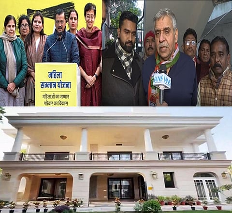 Delhi Assembly Elections: AAP, BJP, Congress Vie for Voters' Attention