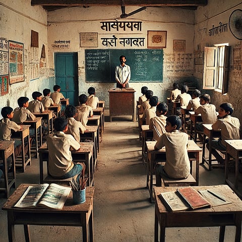 Due to the lack of art teachers in the state, Hindi and Urdu subject teachers are evaluating answer sheets for art examinations.