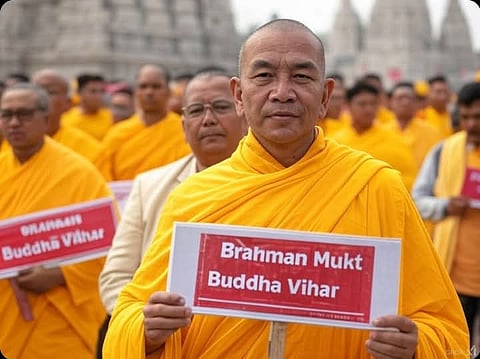 The petition condemns the repeated attempts to distort Buddhist history and diminish the temple’s sacred identity under the current administration.
